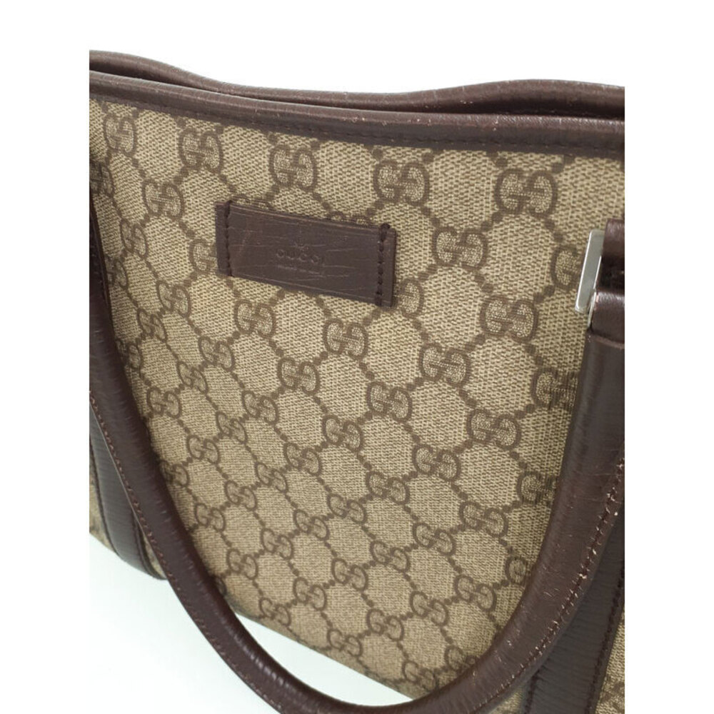 Gucci GG Supreme Canvas Tote Brown - Picture 6 of 9